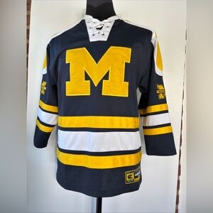 Michigan Wolverines Hockey Jersey Colosseum Stitched Jersey Size Small